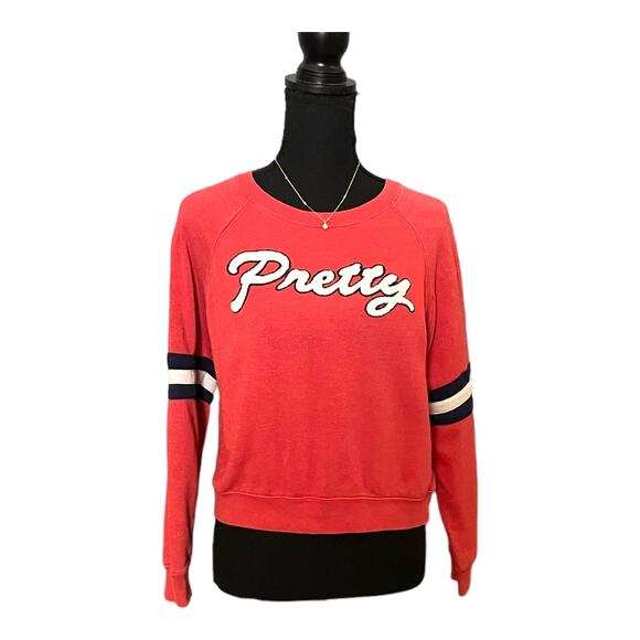 3/$15 Forever 21 Women's Pretty Crew Neck Orange Fall Sweater - Picture 1 of 6